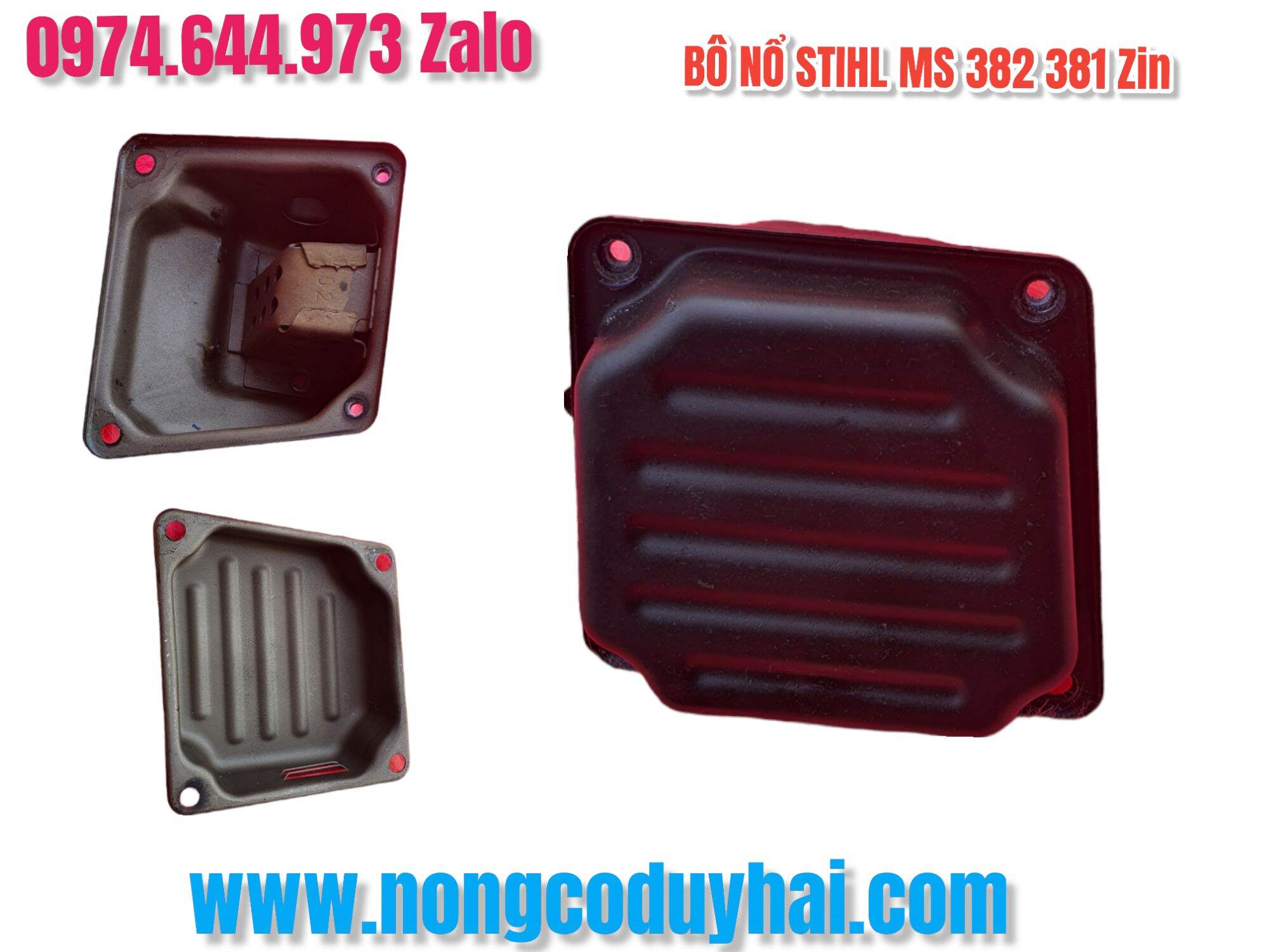 Bô lửa máy cưa xích stihl ms 381 ms 382 hàng zin