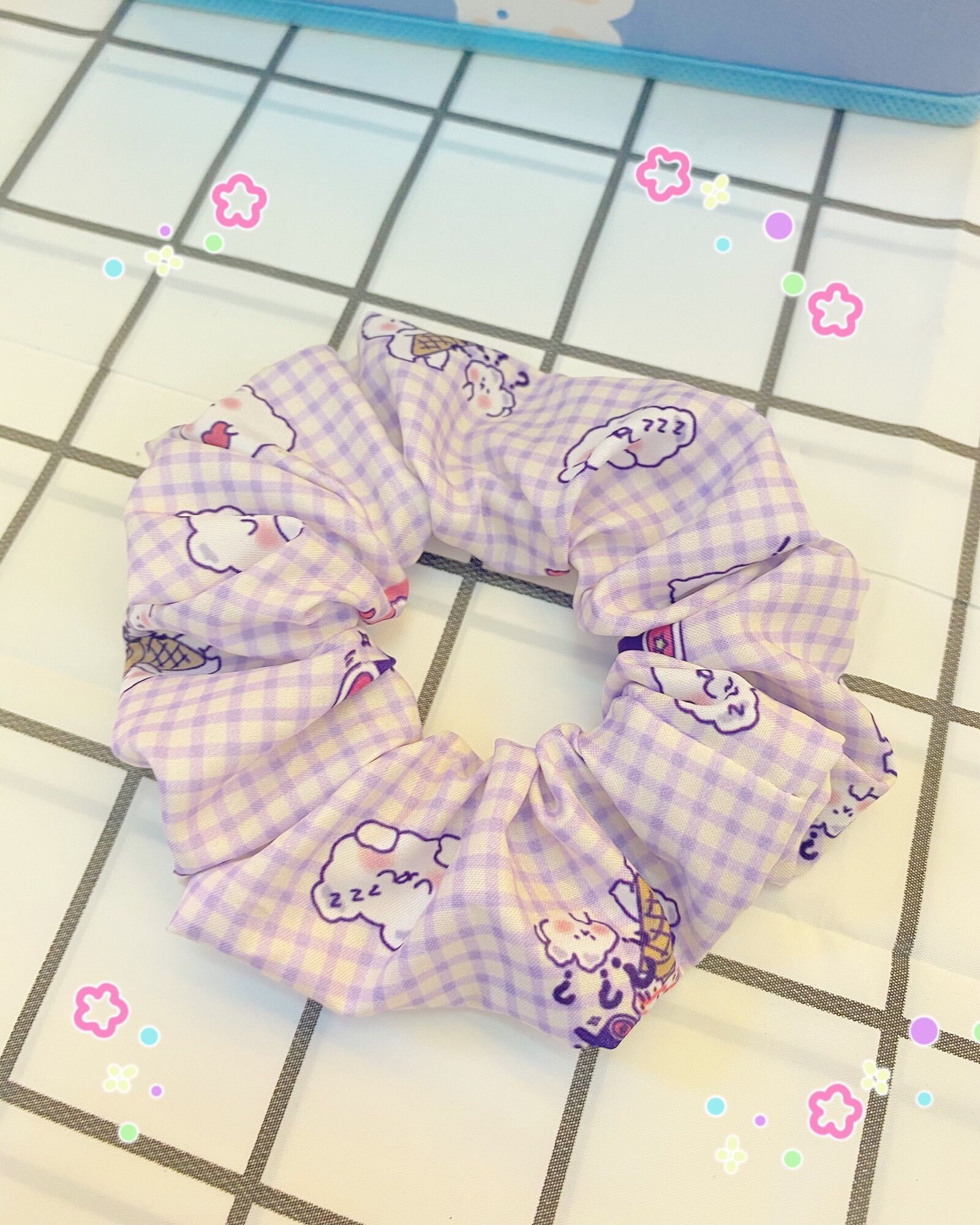 (Ảnh Thật) Dây buộc tóc , cột tóc vải , Scrunchies Dễ Thương Hot Hit