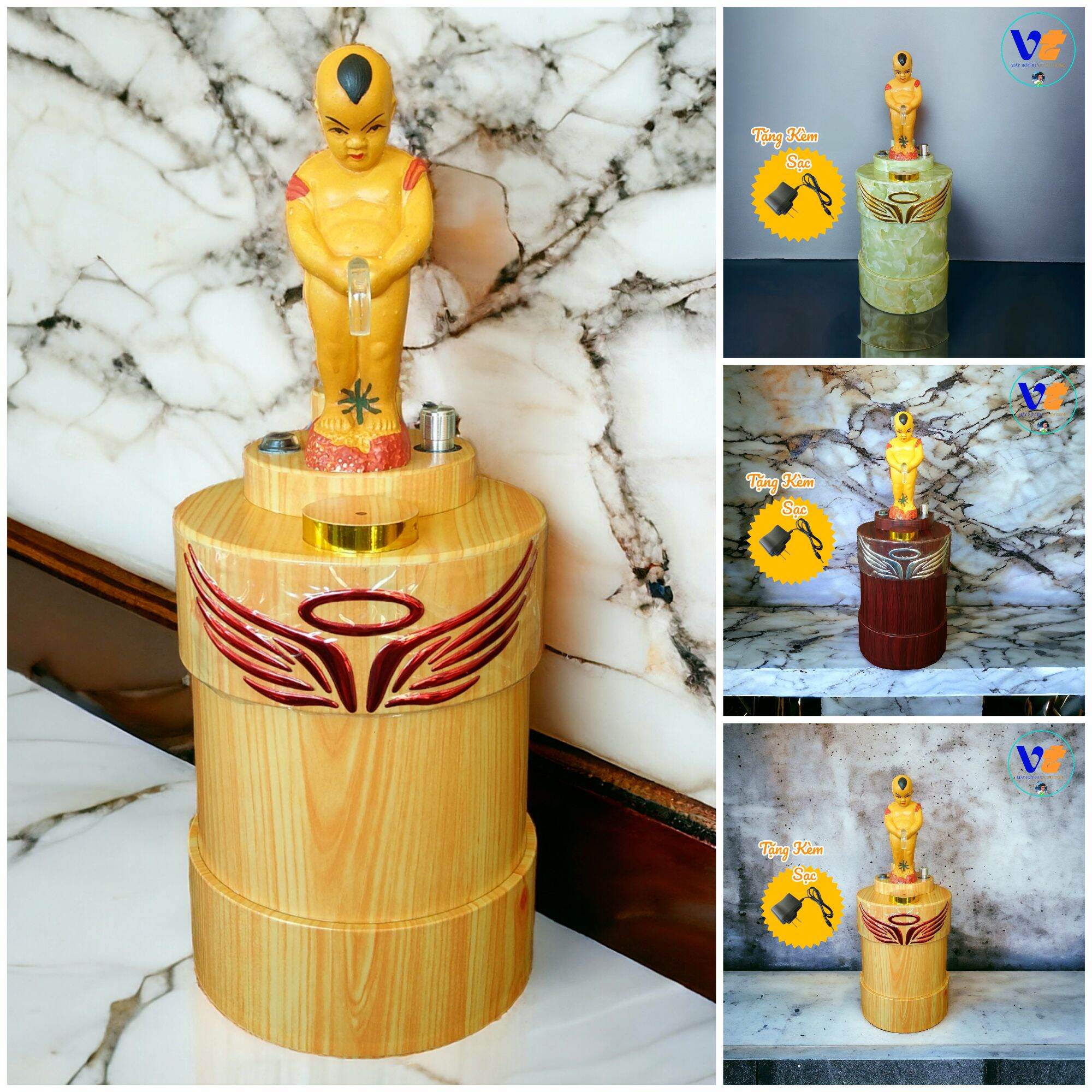 Máy rót rượu tự động , bình rót rượu tự động chú tiểu