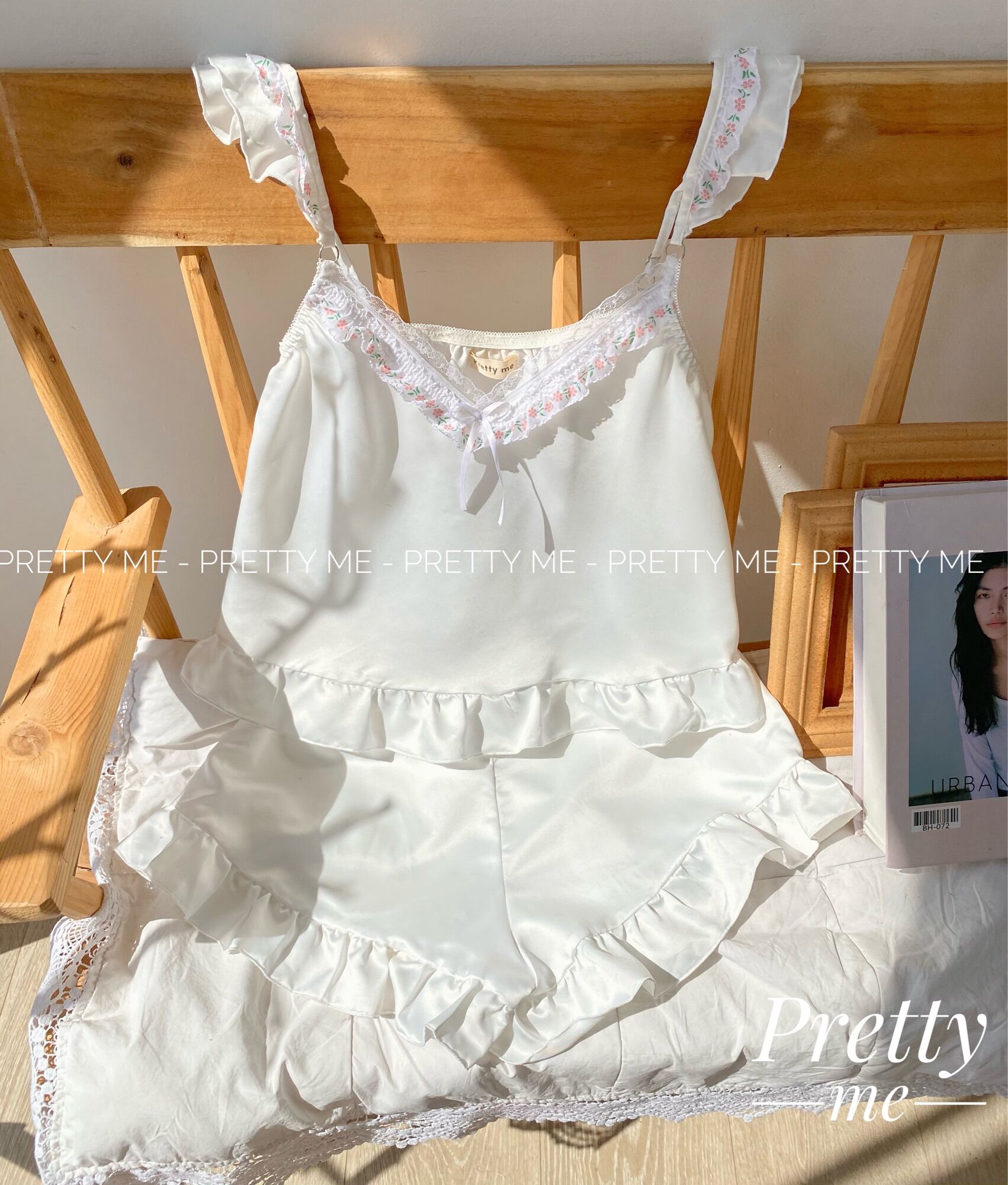 Set Daisy lụa - đồ mặc nhà, đồ ngủ vải lụa mềm mịn