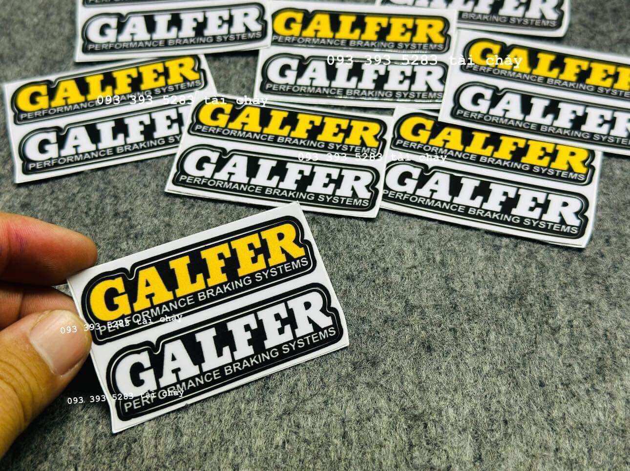 [ 1 CẶP 2 TEM ] TEM STICKER GALFER DÁN TRANG TRI XE