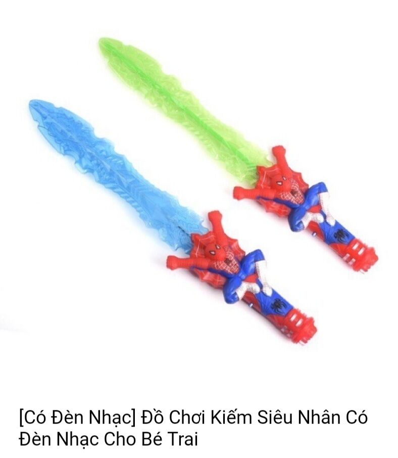 Đồ chơi kiếm siêu nhân dùng pin có đèn nhạc đèn phát sáng