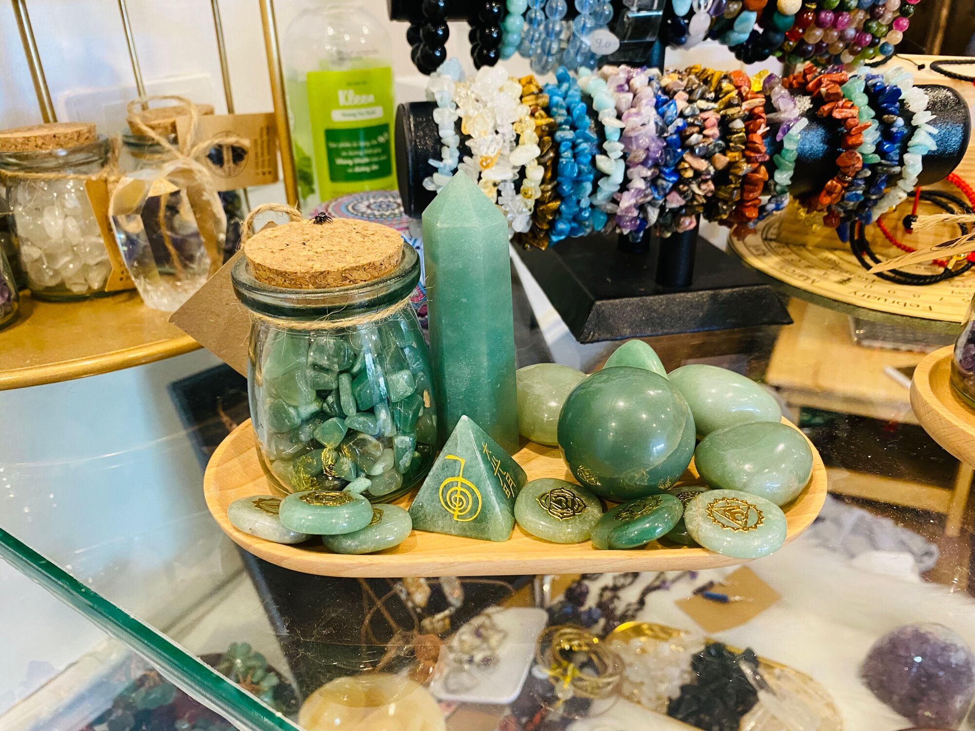 Đá viên Aventurine mài bóng