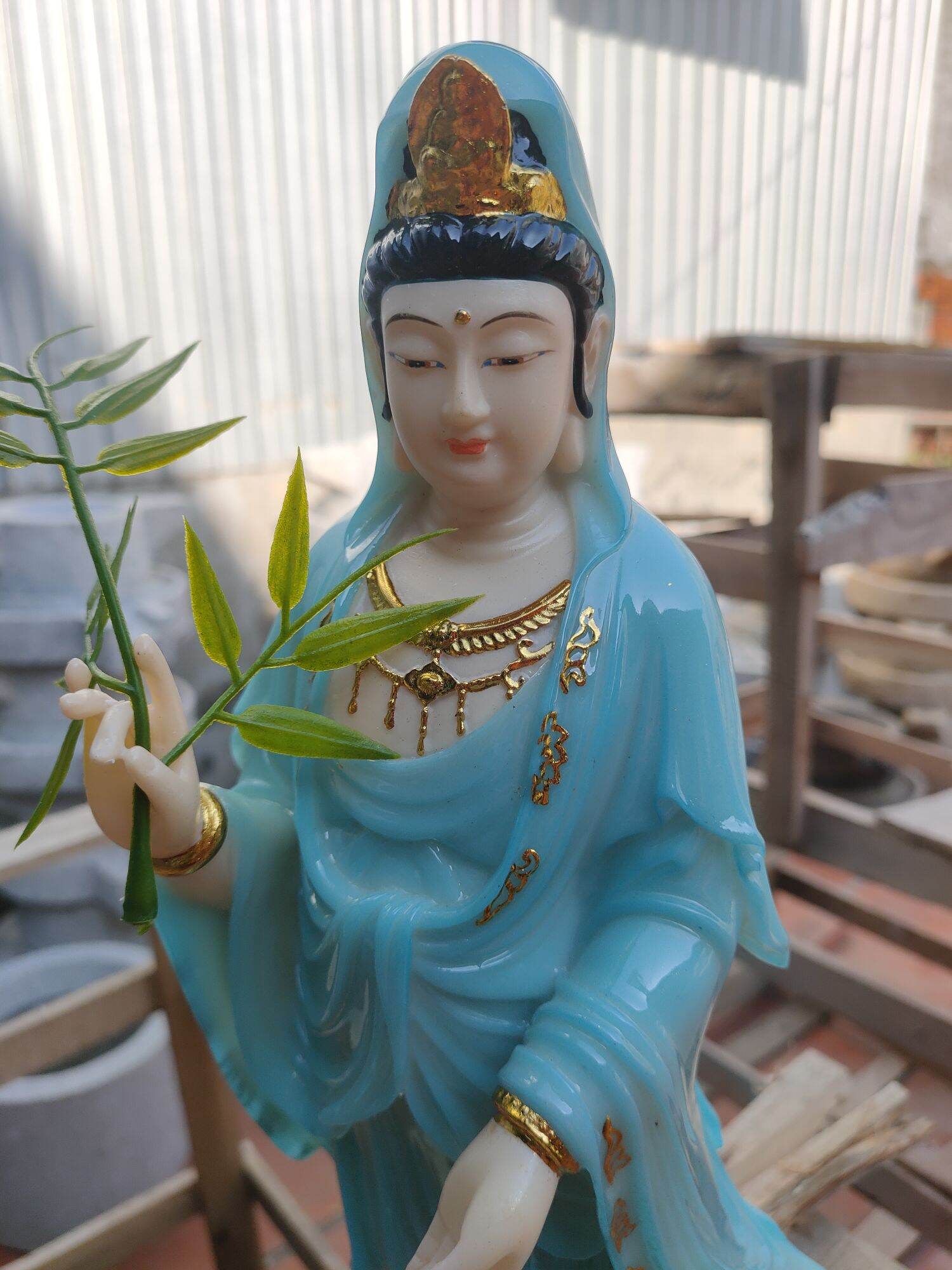 Tượng  Quan Âm Nam Hải cao 40cm