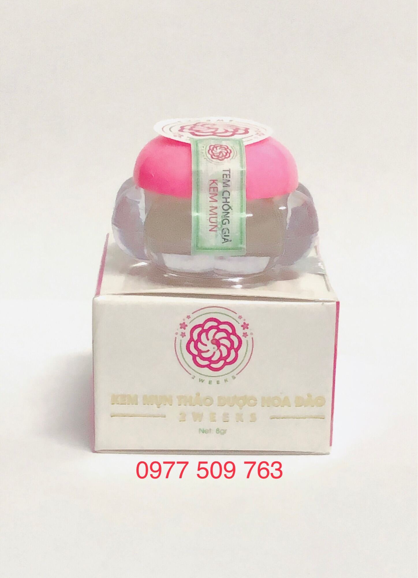 Kem mụn thảo dược Hoa Đào sạch mụn, trắng da, giảm nhờn 8gr