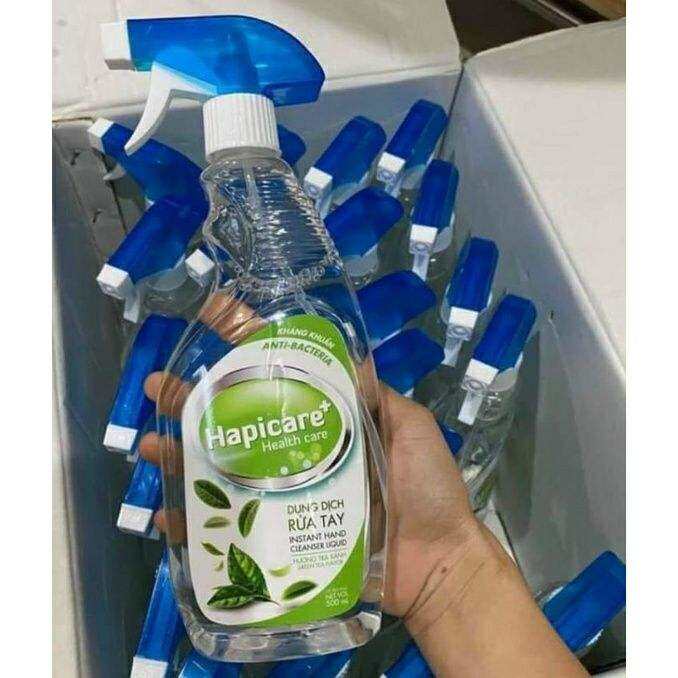 COMBO 10C XỊT RỬA TAY KHÔ  DIỆT KHUẨN"HAPICARE"500MLSẠCH KHUẨN 999%HƯƠNG DỊU NHẸ