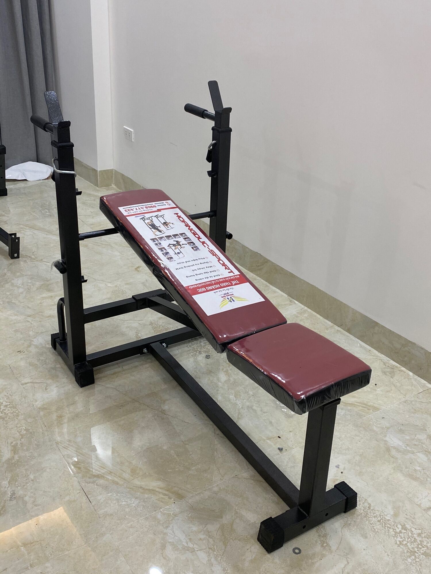 Ghế tập tạ đơn SADU HOÀNG ĐỨC (chưa có tạ và đòn)