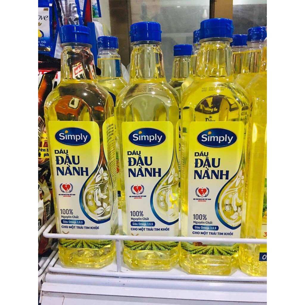 Dầu Ăn Đậu Nành Simply 1L-2L