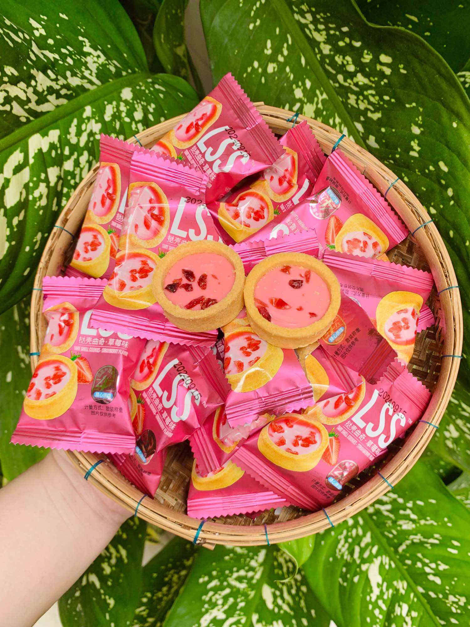 Túi 500g Bánh Chocolate Lss Vị Dâu Mix Nam Việt Quất Siêu Ngon Siêu Xinh