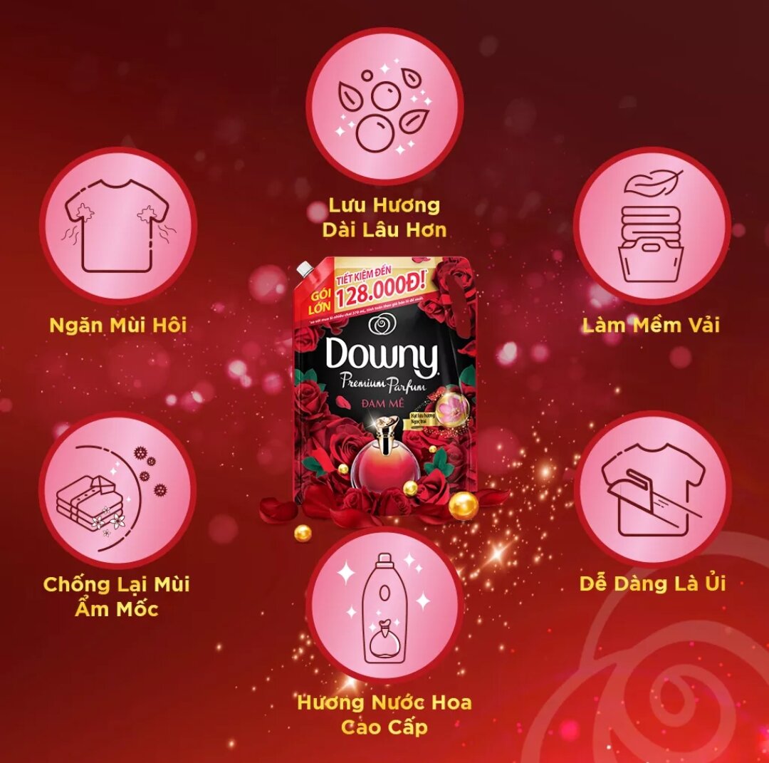 Nước xả vải Downy 3,5l