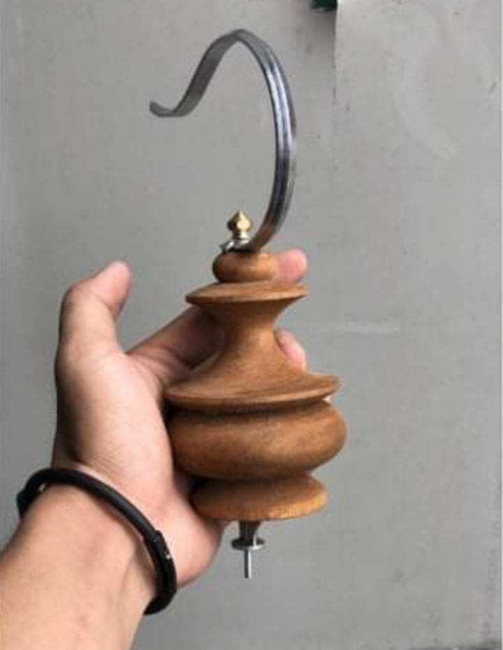 Combo móc nậm huế lồng chim( chất liệu inox và gỗ vàng)