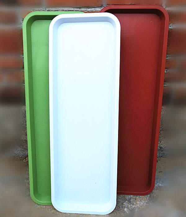 Khay Nhựa Hình Chữ Nhật Khay Hứng Nước Khay Đựng Đáy Chậu Hoa Dài Hẹp Dài Có Đầu Thoát Nước Có Điều Hòa Nối Nước Dùng