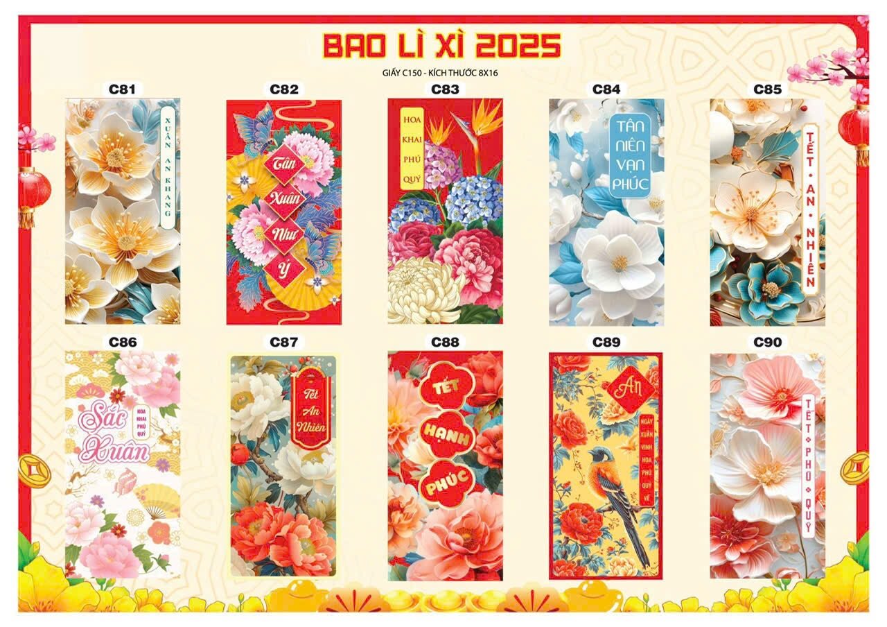 3000 bao lì xì giá rẻ 2025 tặng (300c ngẫu nhiên)