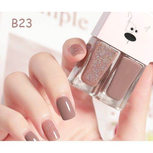 Nước sơn móng tay 2 in 1 siêu dễ thương