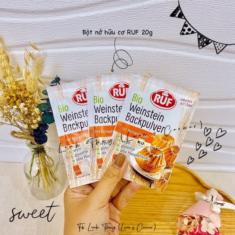 Bột nở hữu cơ ruf đức 20g