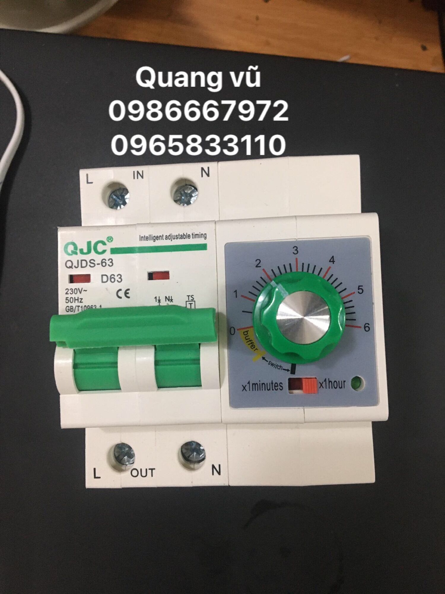 Aptomat hẹn giờ 63a lắp tủ cơm