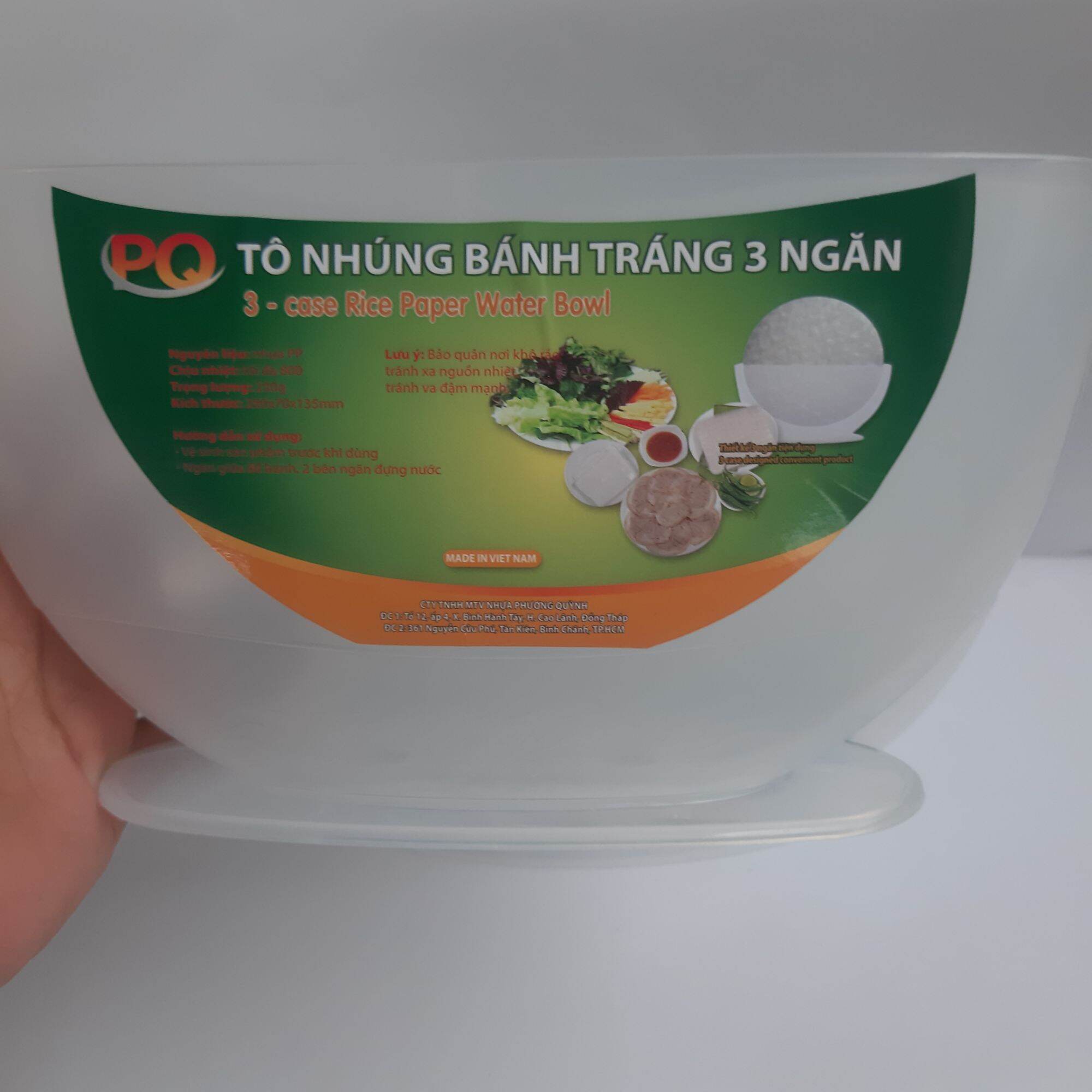 Tô nhúng bánh tráng 3 ngăn