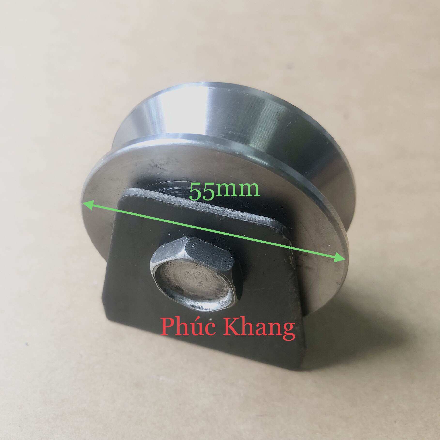 Bánh xe sắt 6 phân rảnh V - Bánh xe cửa lùa - Ròng rọc sắt