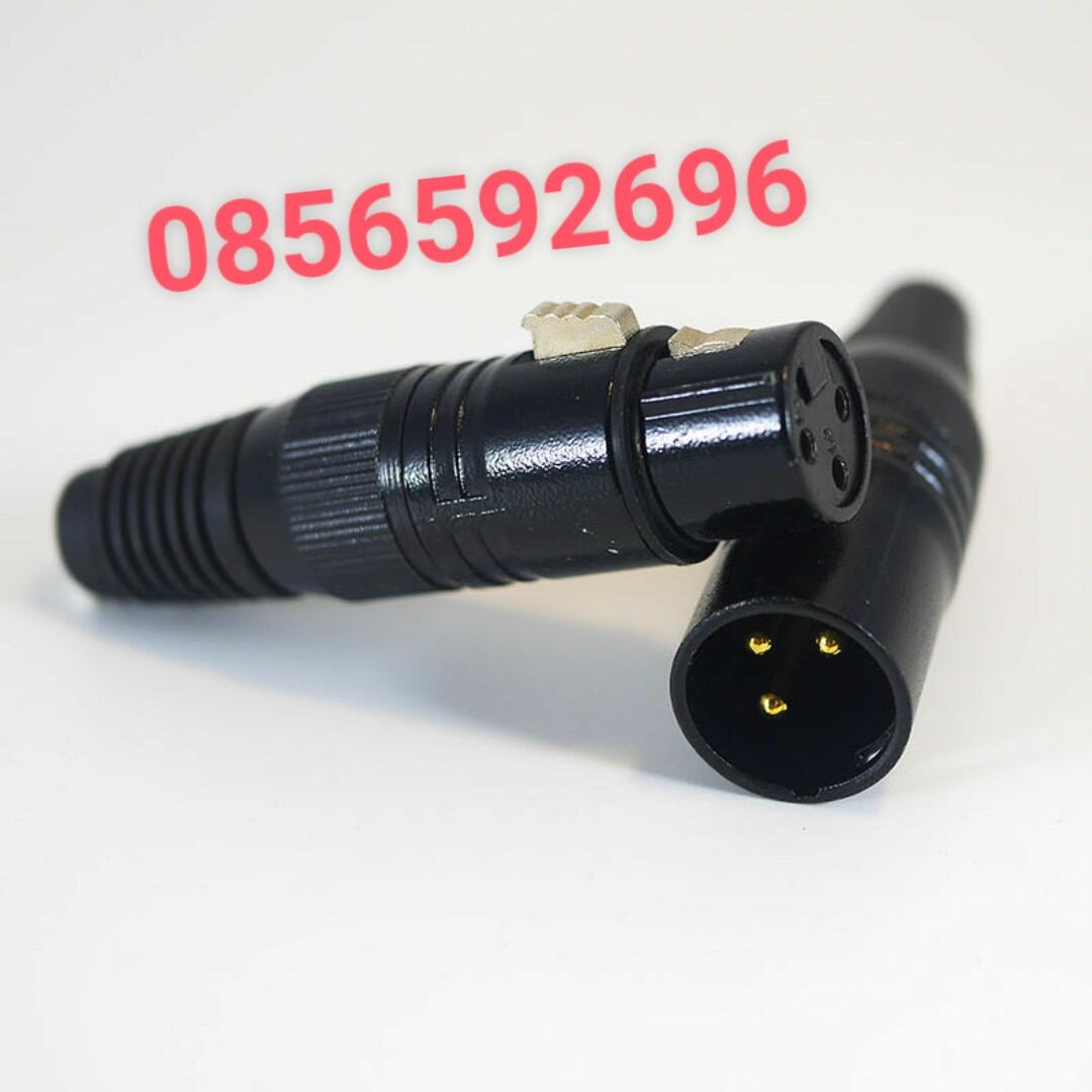 Jack cắm canon chân vàng bộ 4 cặp, 4 dương 4 âm