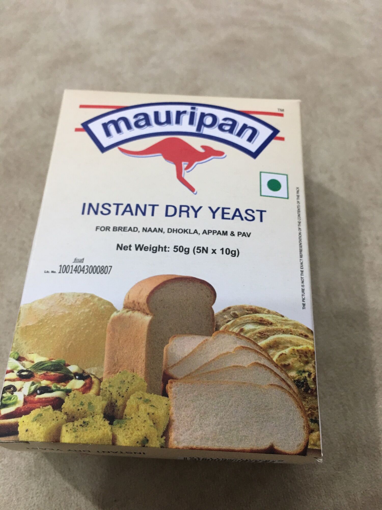 Men nở mauripan hộp 50gr