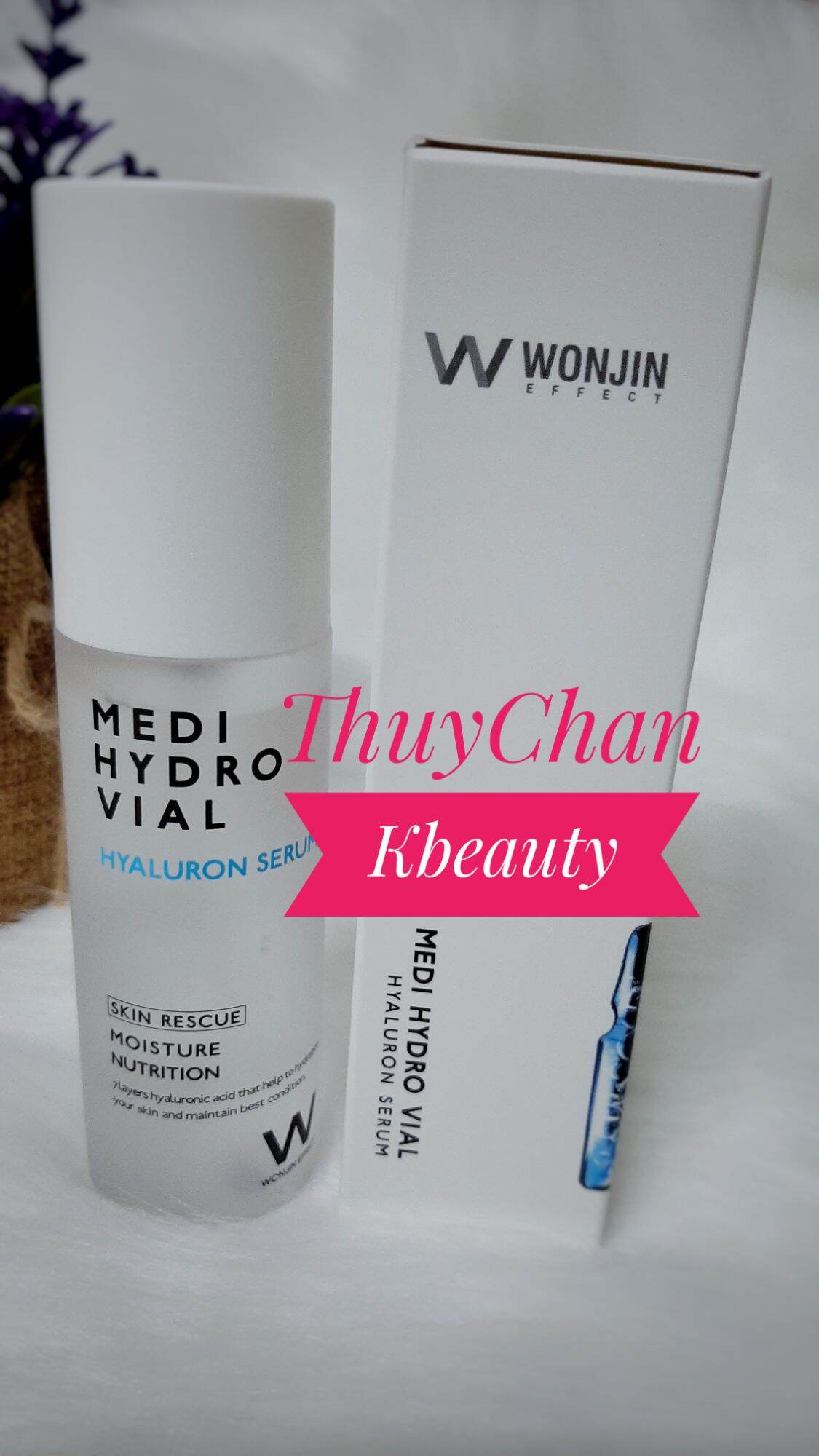 (#Wonjin) Serum Dưỡng Ẩm Da Wonjin Medi Hydro Vial Hyaluron Serum 50Ml