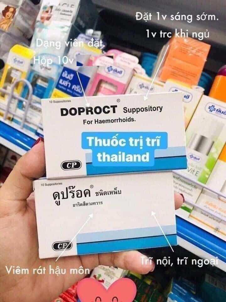 Combo kem trĩ và viên đặt trĩ thái lan chính hãng
