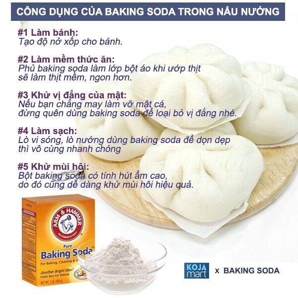 Bột Baking Soda Đa Công Dụng 454Gram Nhập Khẩu Mỹ