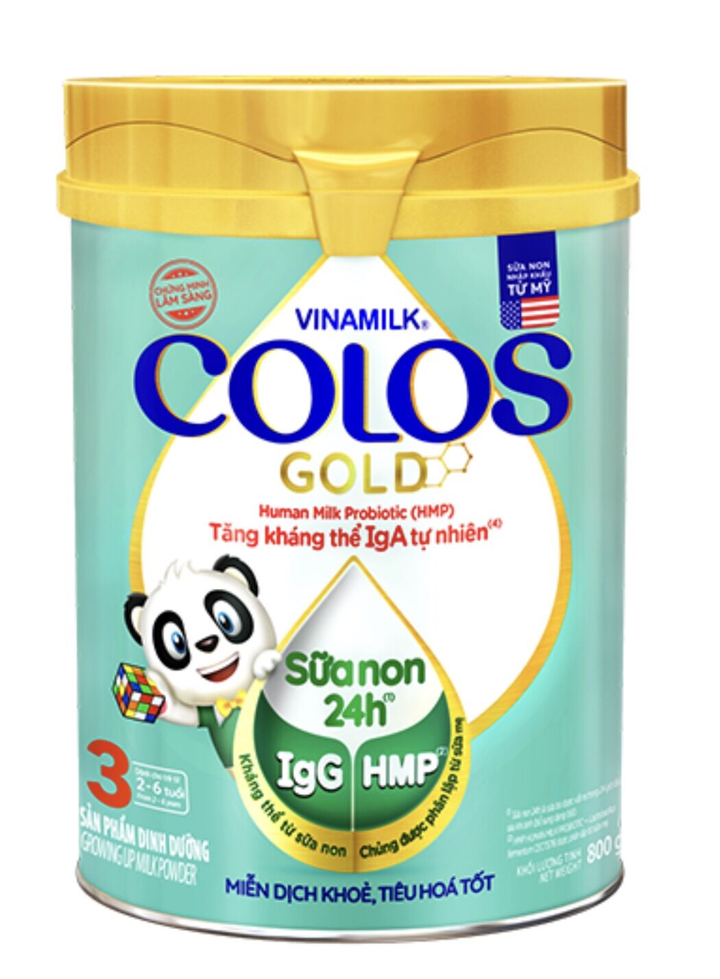 Sữa non vinamilk colos gold 3 800g date 2023