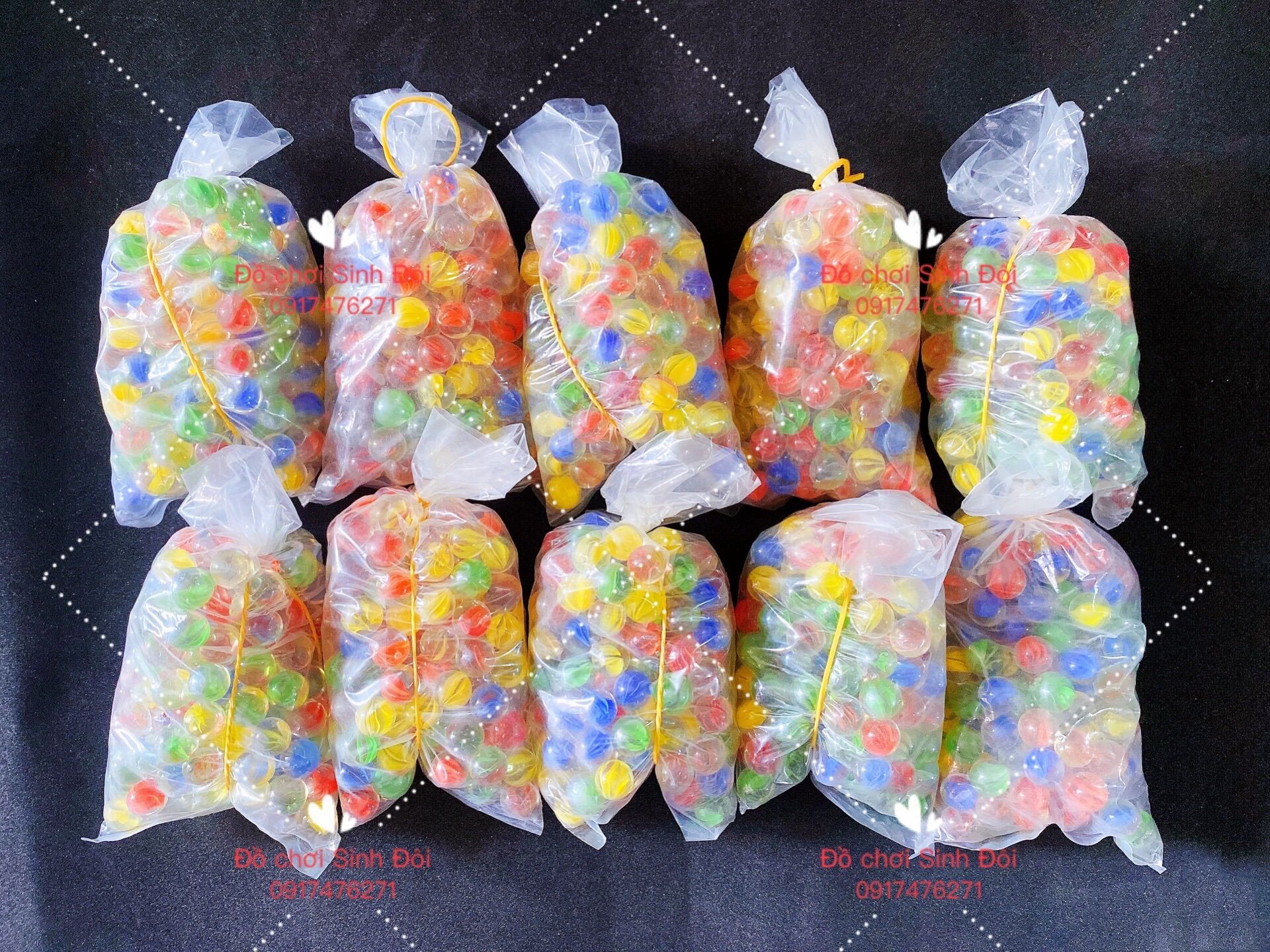 BI THUỶ TINH NHÍ 11mm - 140 viên