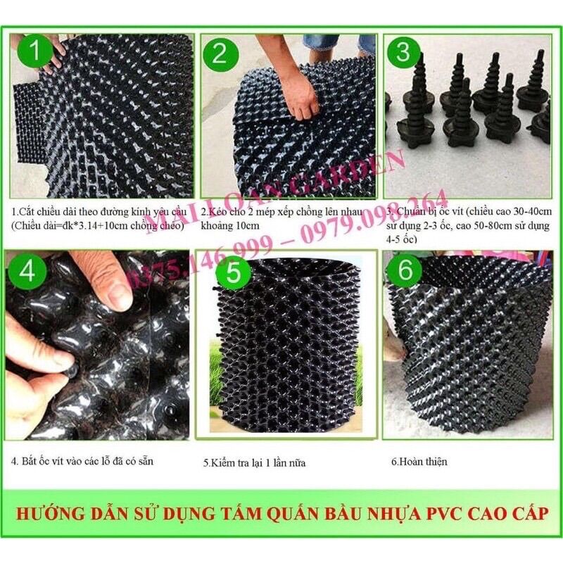 100 ốc víc mũ cho bầu ươm v6