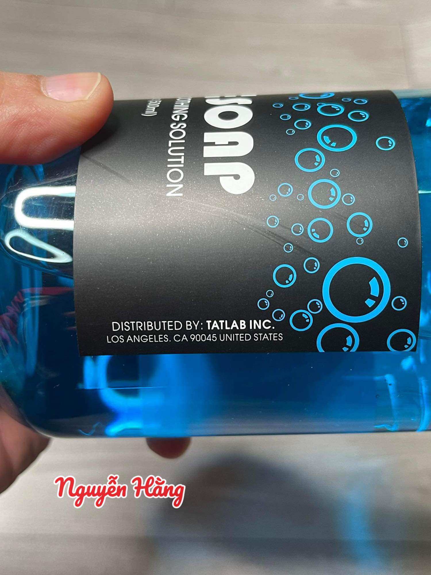 Dung dịch lau xăm Blue soap 500ml và 60ml