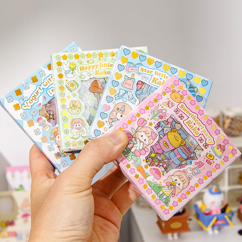 Hộp 100 tấm hình dán sticker 8x8cm