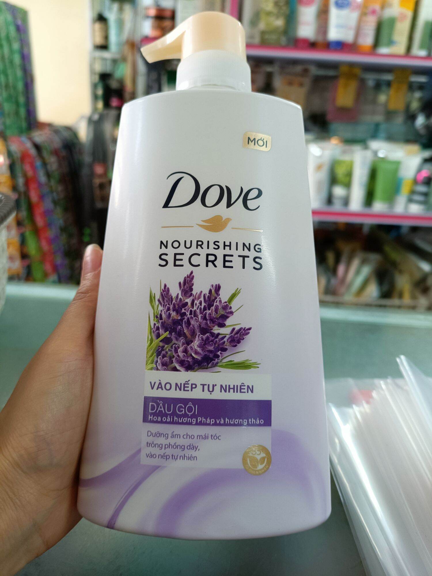 Dầu gội dove lavender 640g