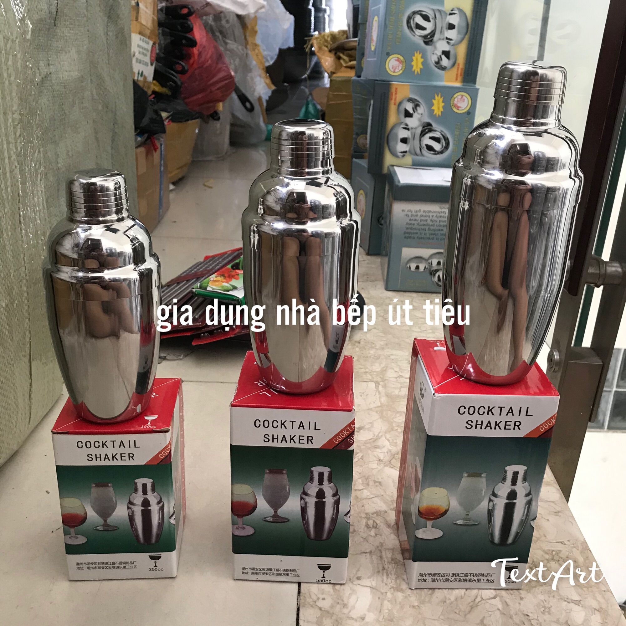 Bình lắc shaker pha chế inox 304