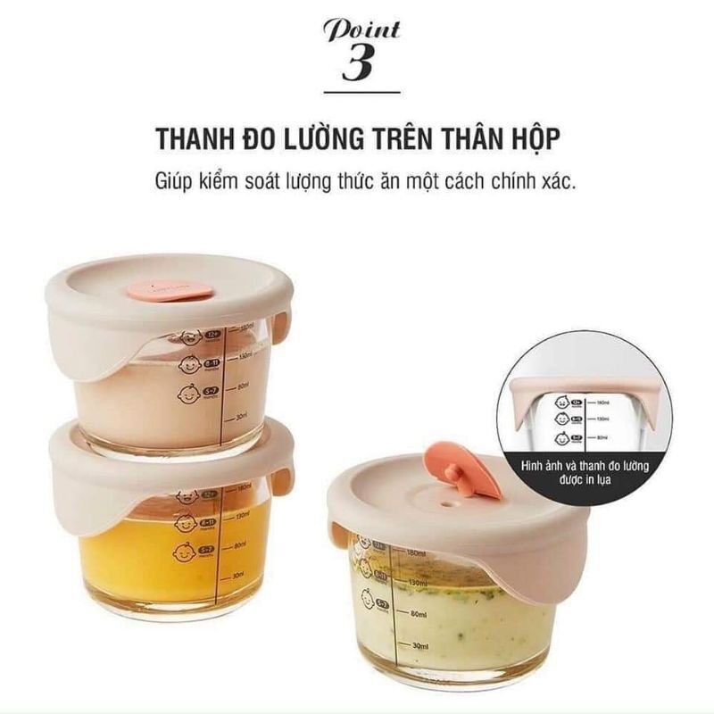 Cốc đựng cháo Lock&Lock chia vạch dung tích 230ml