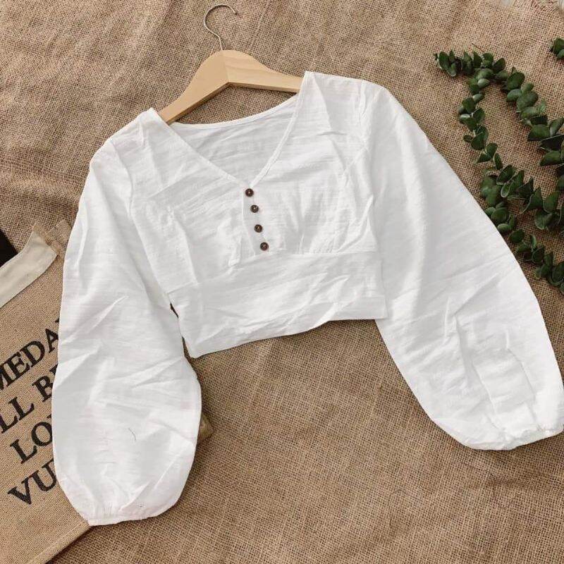 ❤️🍓ÁO CROP TOP BO EO XINH LẮM Ạ❤️🍓