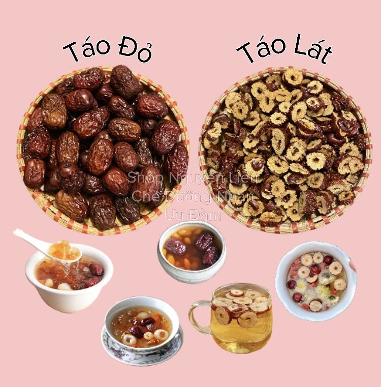 1kg Táo đỏ Tân Cương - Táo đỏ thái lát sấy khô