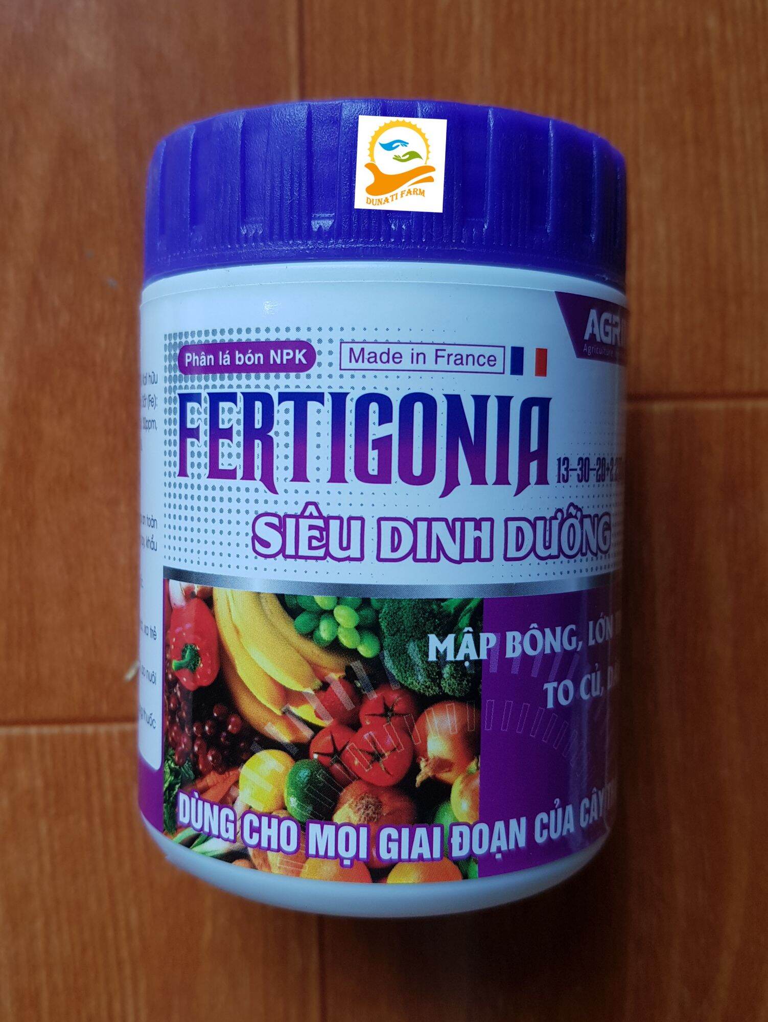 Fertigonia 250gr - phân bón lá cung cấp đầy đủ dinh dưỡng npk, trung vi lượng. giúp mập bông - lớn trái - to củ - dày lá.