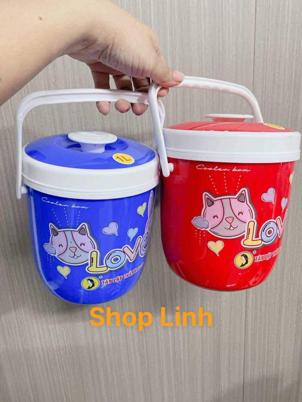 Thùng đá xô mini giữ nhiệt 1l hot trend nhựa tốt tân lập thành