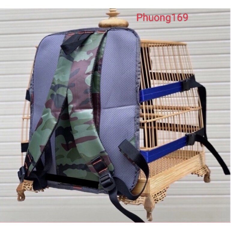Balo lồng chim phuong169 ,Balo đeo lồng chim tiện lợi có dây tùy chỉnh