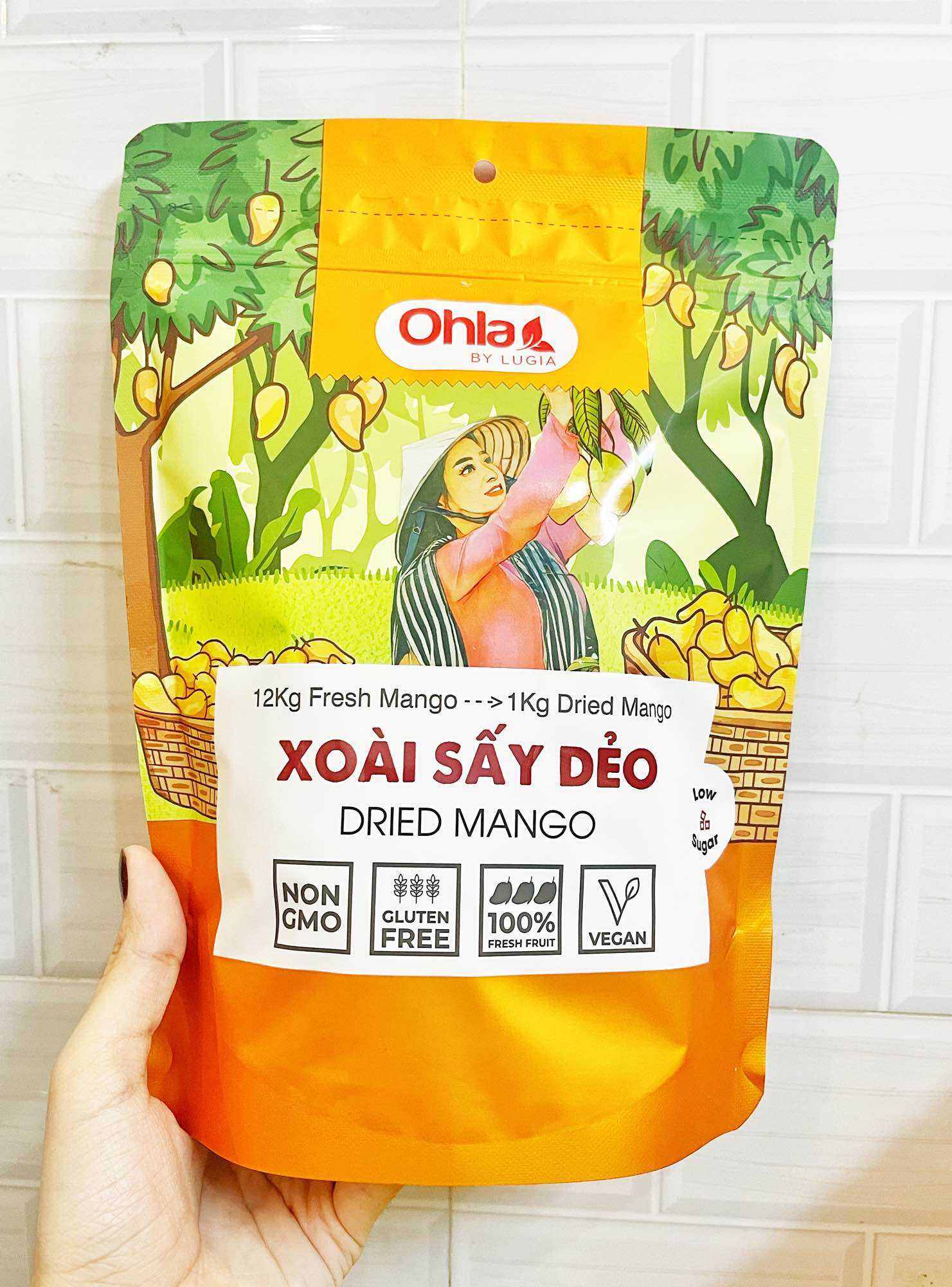 XOÀI SẤY DẺO CAO CẤP LƯƠNG GIA GÓI TO 500G (CÓ SỈ)