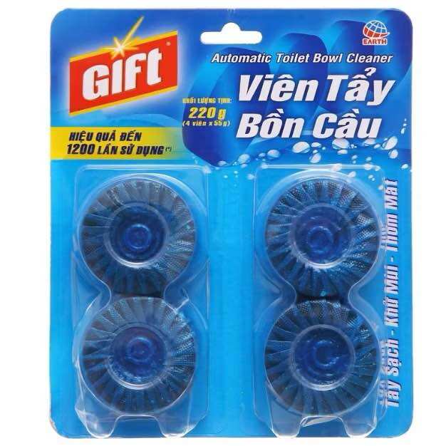 Viên thả bồn cầu Gift  vỉ 4 viên