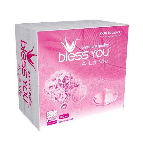 Khăn Ăn Cao Cấp Bless You Hold Me 23X23 cm