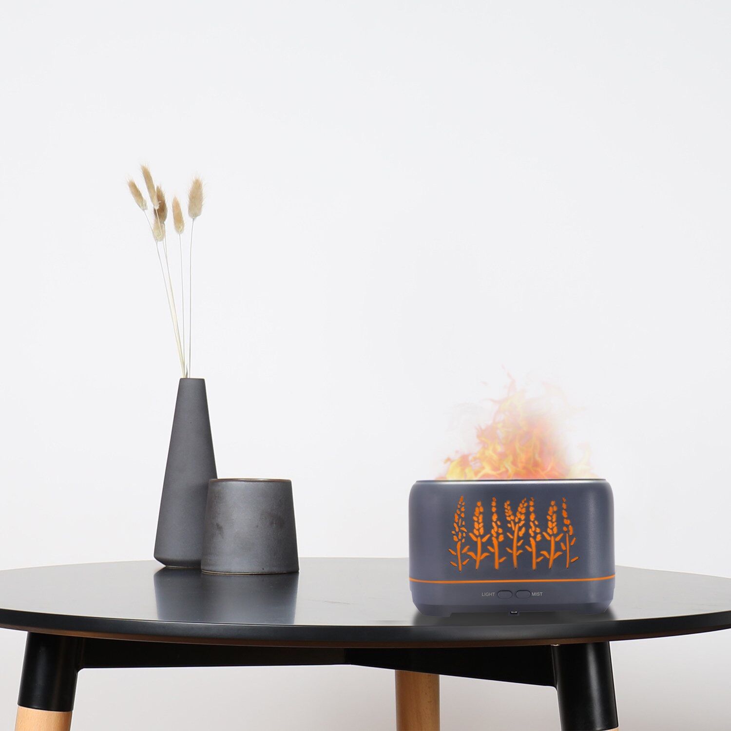 Máy Xông Tinh Dầu Hiệu Ứng Lửa Flame Diffuser (SP Cao Cấp - Tặng Tinh Dầu 10ml)