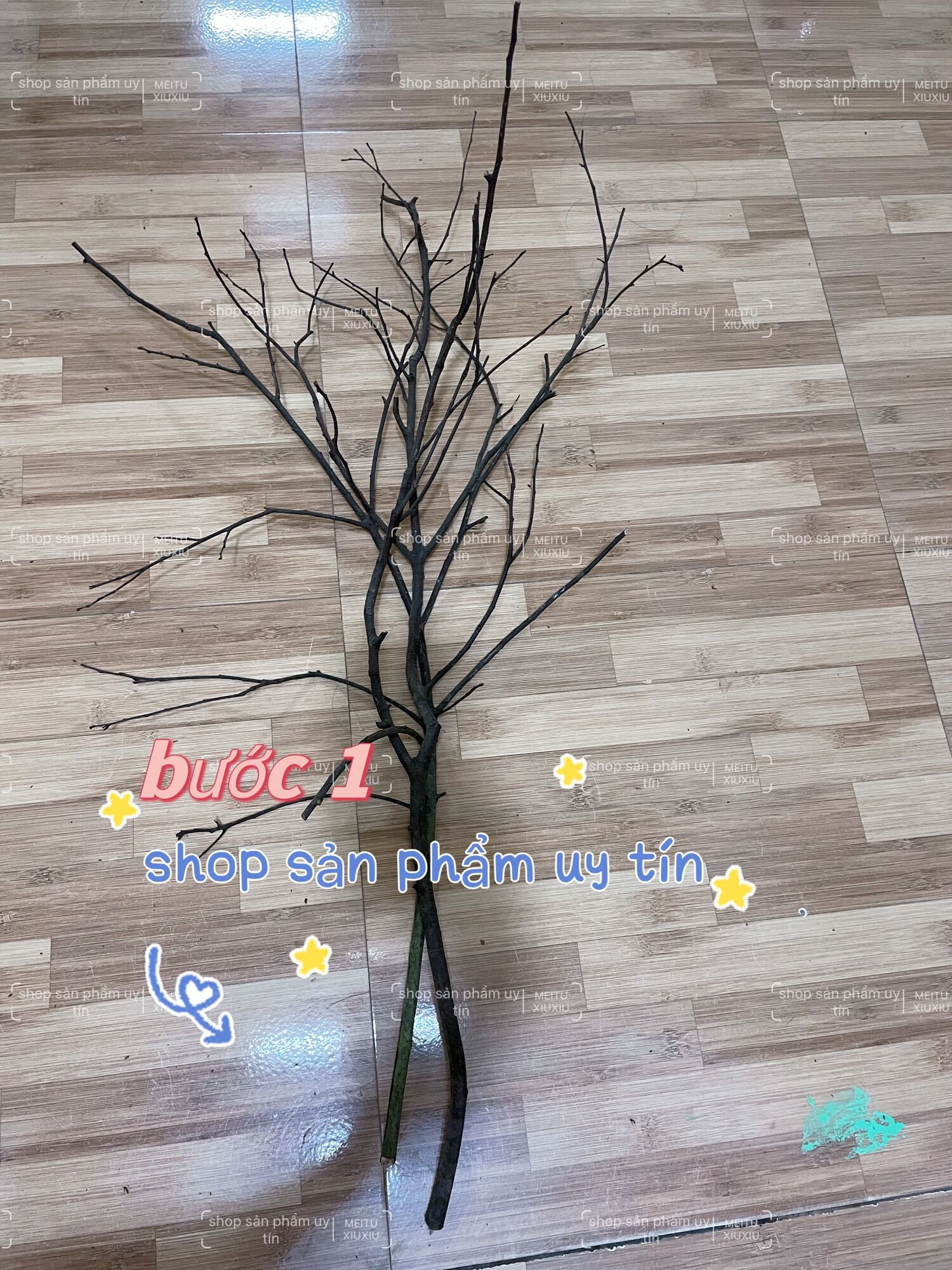 Cành củi khô trang trí 2 cành(cành cao 1-1,3m)