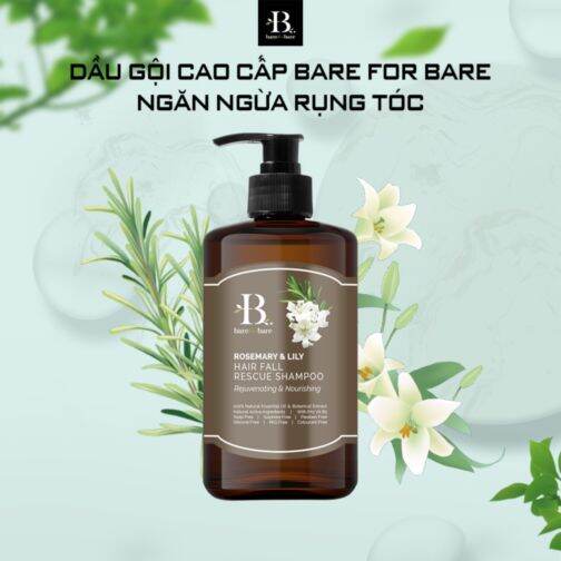 Dầu gội Bare For Bare
Dầu gội dưỡng ẩm, làm sạch sâu Bare for Bare Dầu gội chăm sóc tóc hư tổn, kiểm soát gàu, ngăn ngừa rụng tóc - 300ml - ShopFood77
