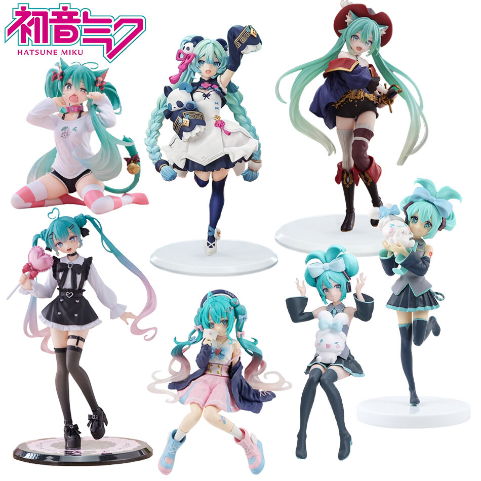 Bandai | Kawaii Girl Hatsune Miku Anime Hình – Thời Trang Subculture PVC Sưu Tập Mô Hình Đồ Chơi Búp Bê Quà Tặng Giáng Sinh 11-20CM Unisex