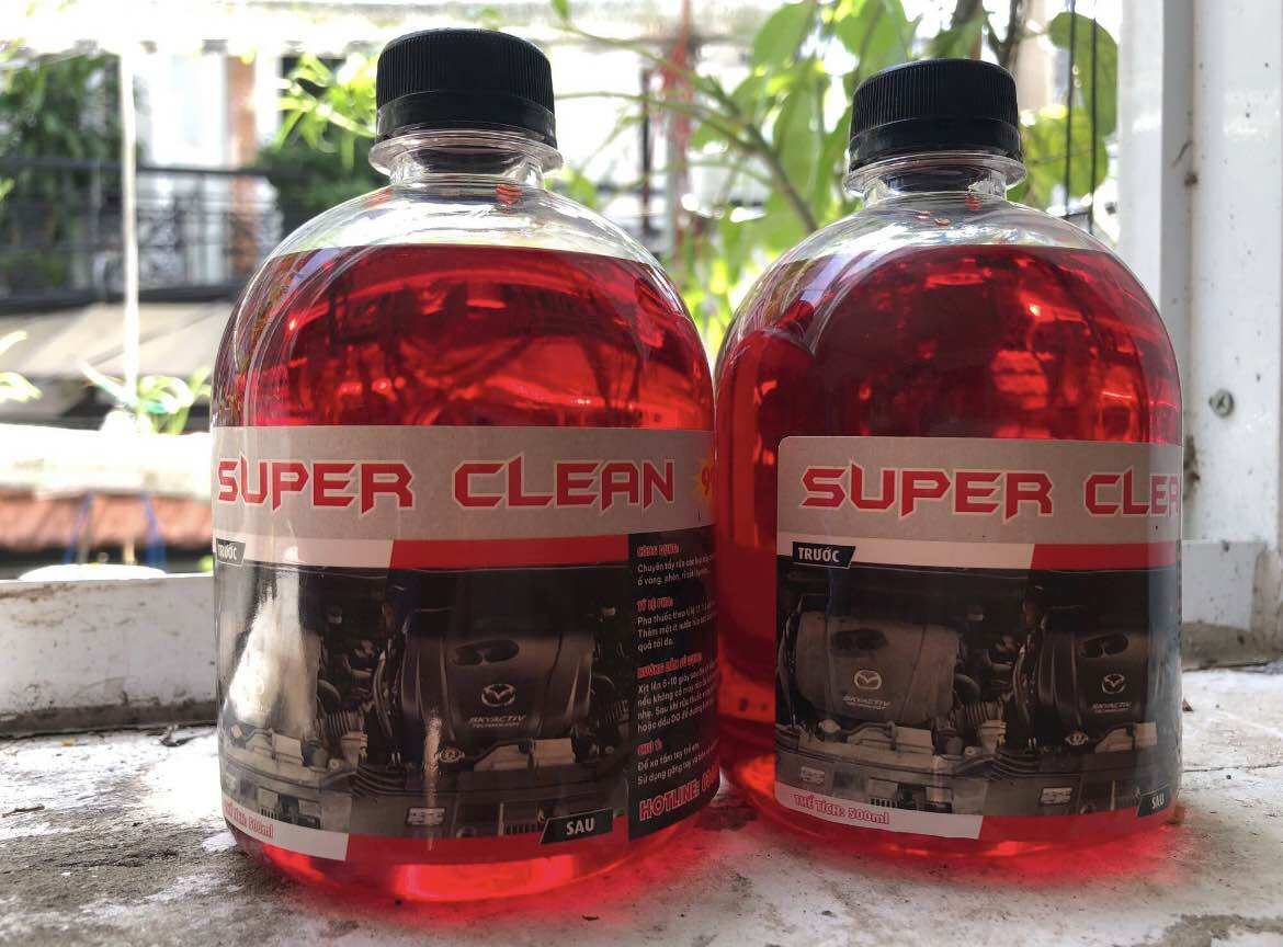 Dung Dịch Tẩy Rửa Đầu Bò Lóc Máy Không Chạm Siêu Mạnh super clean