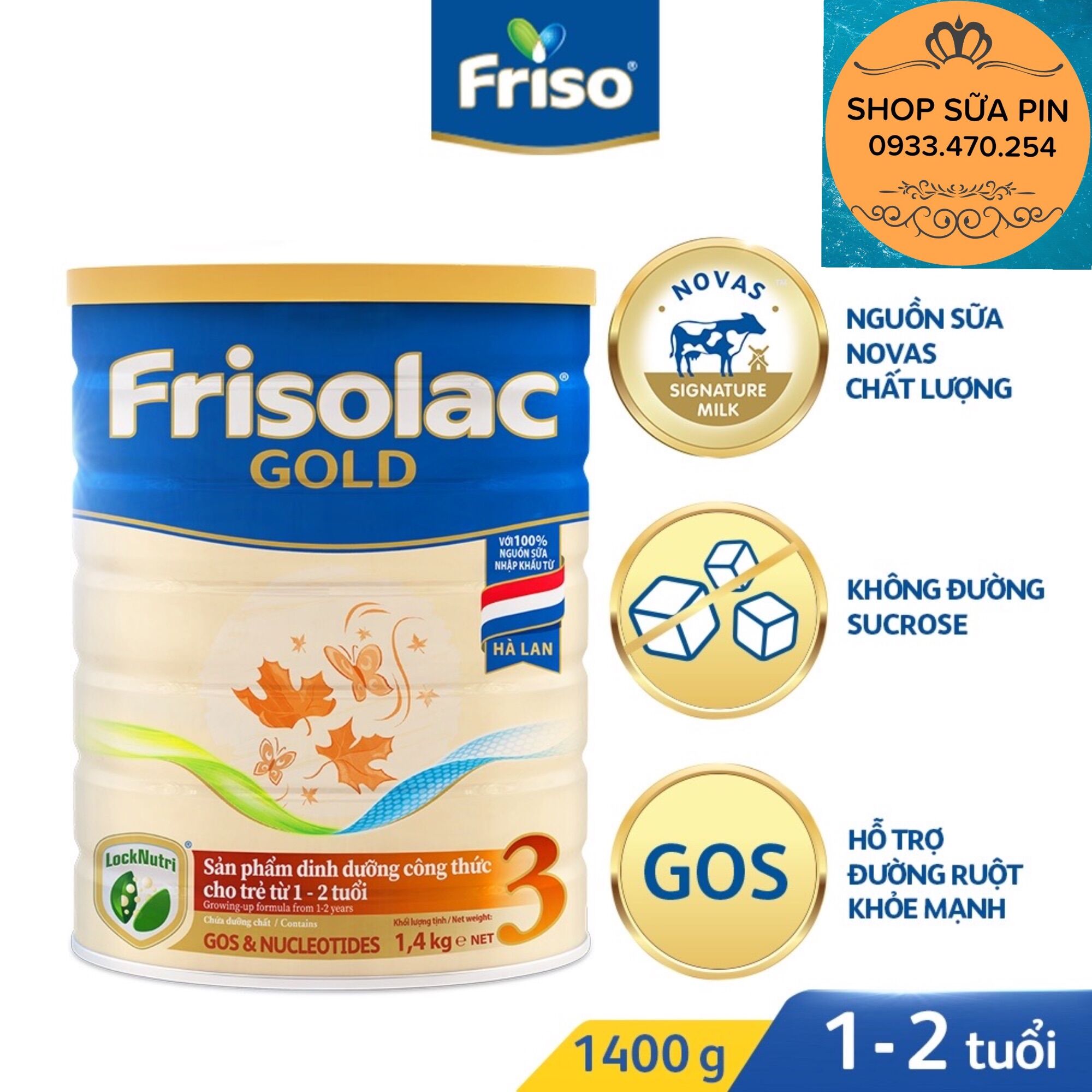 Sữa bột Frisolac gold số 3 1,4 kg - date 2025