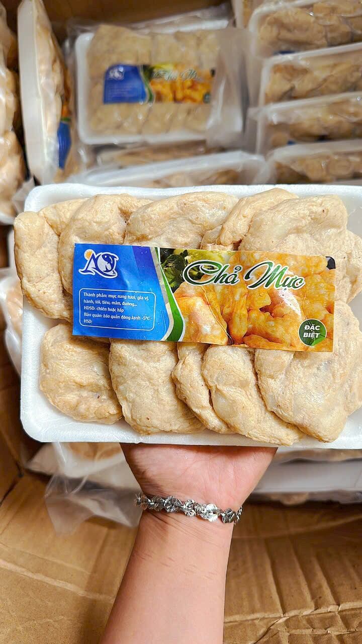 Chả mực loại ngon khay 500g